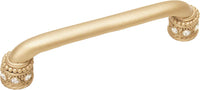 Cache Caché 5'' cc pull with Swarovski Clear Crystals & sleeves in Soft Gold. 898-27C