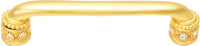 Caché 5'' cc pull with Swarovski Clear Crystals & sleeves in Gilded Mercury. 898-8C