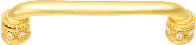 Caché 5'' cc pull with Swarovski Clear Crystals & sleeves in Gilded Mercury. 898-8C