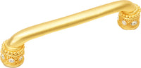 Cache Caché 5'' cc pull with Swarovski Clear Crystals & sleeves in Gilded Mercury. 898-8C