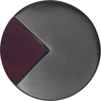 Spectra large round knob in Matte Black finish with Black Cherry 9000-2BCY