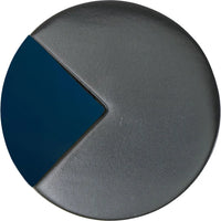 Spectra large round knob in Matte Black finish with Deep Blue 9000-2DB