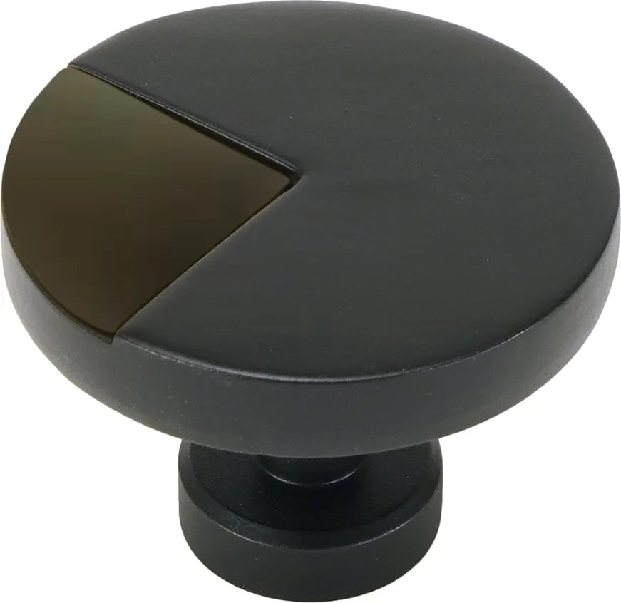 Spectra large round knob in Matte Black finish with Magpul Green 9000-2ODG