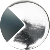 Spectra large round knob in Platinum finish with Blue Titanium 9000-9BT