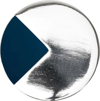 Spectra large round knob in Platinum finish with Deep Blue 9000-9DB