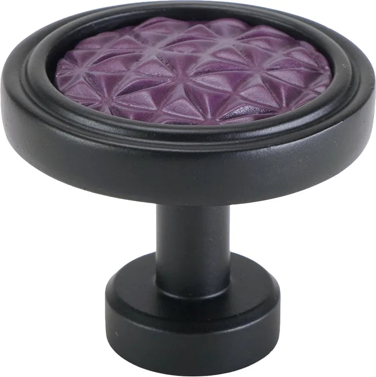 Spectra Origami knob in black and black Cherry finishes 9001BBCY