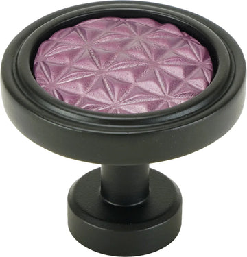 Spectra Origami knob in black and cherry finishes 9001BFP
