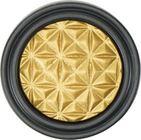 Spectra Origami knob in black and gold finishes 9001BG