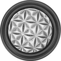 Spectra Origami knob in black and satin finishes 9001BS