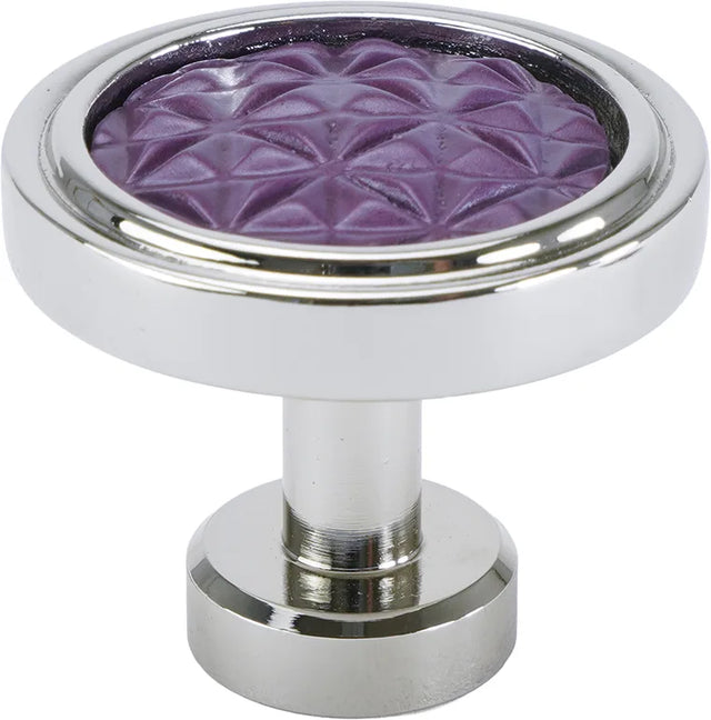 Spectra Origami knob in chrome and black Cherry finishes 9001CBCY