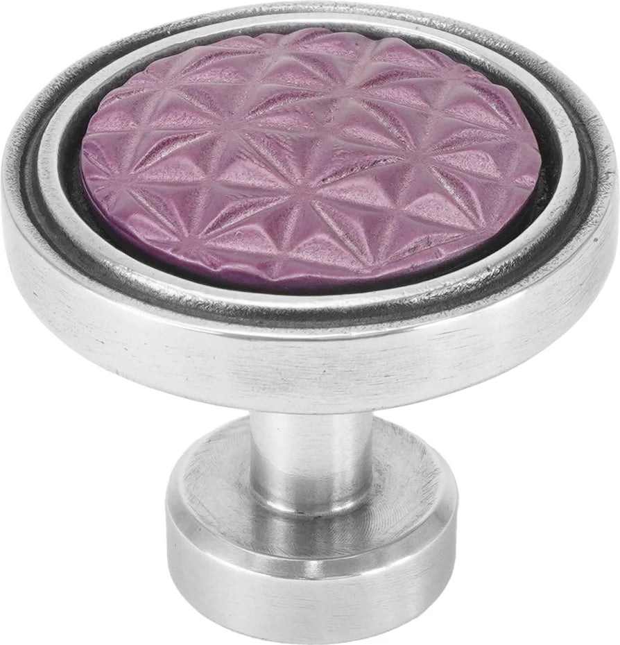 Spectra Origami knob in chrome and cherry finishes 9001CFP
