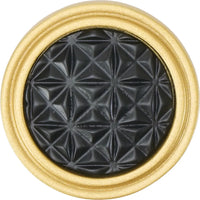 Spectra Origami knob in gold and black finishes 9001GB