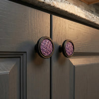 Spectra Origami knob in gold and black Cherry finishes 9001GBCY