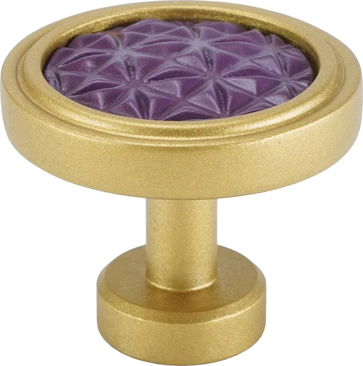 Spectra Origami knob in gold and black Cherry finishes 9001GBCY