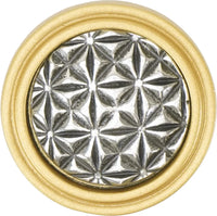 Spectra Origami knob in gold and chrome finishes 9001GC