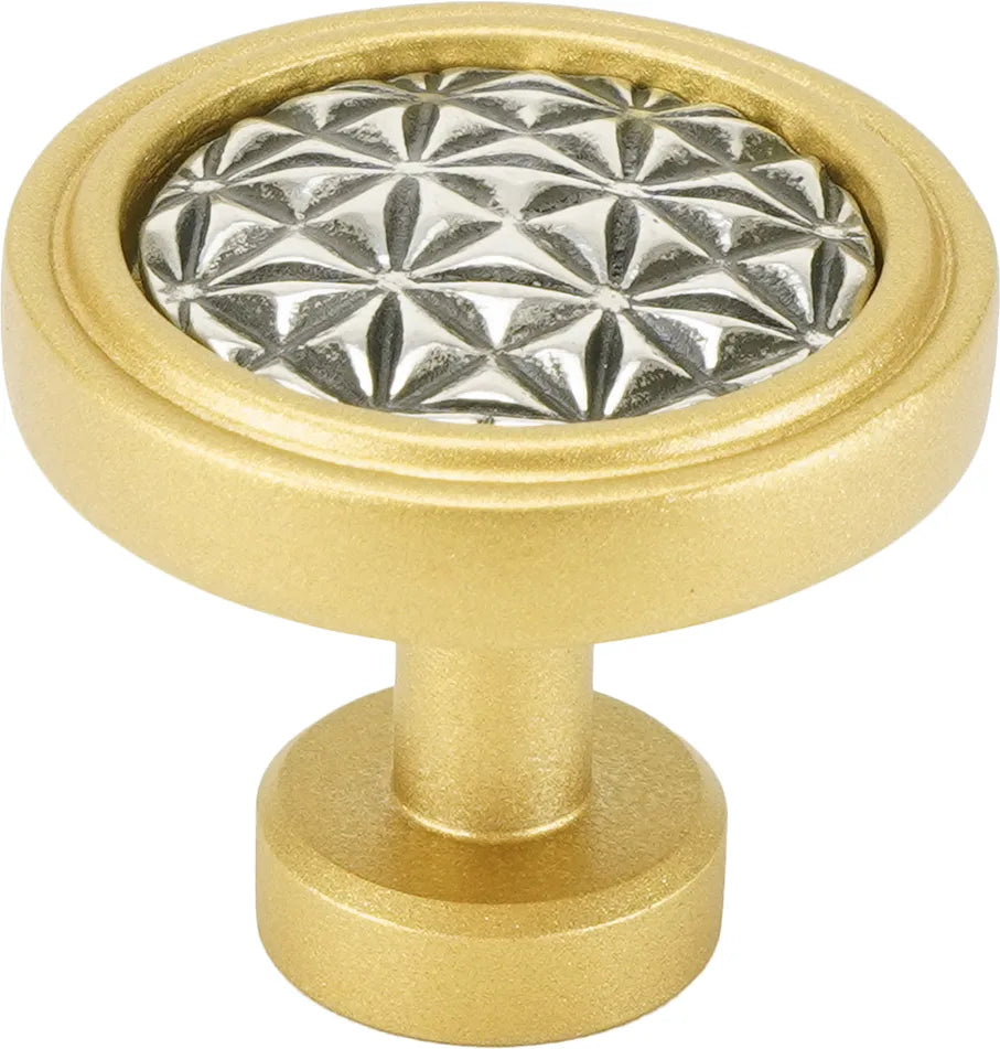 Spectra Origami knob in gold and chrome finishes 9001GC