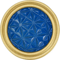 Spectra Origami knob in gold and deep blue finishes 9001GDB