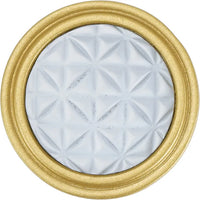 Spectra Origami knob in gold and white finishes 9001GW