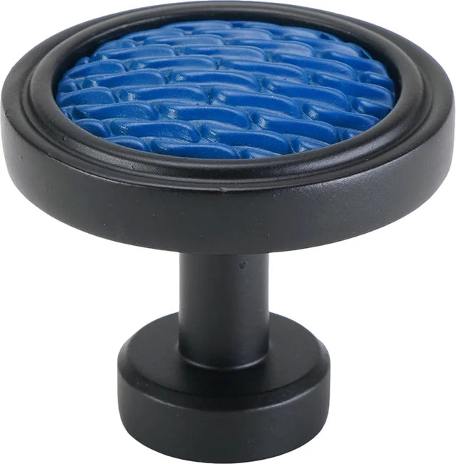 Spectra Waves knob in black and deep blue finishes 9002BDB