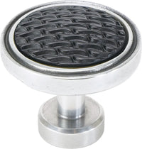 Spectra Waves knob in chrome and black finishes 9002CB