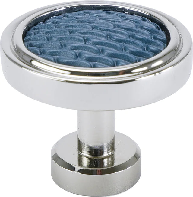 Spectra Waves knob in chrome and blue titanium finishes 9002CBT