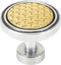 Spectra Waves knob in chrome and gold finishes 9002CG