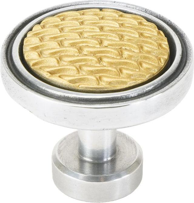 Spectra Waves knob in chrome and gold finishes 9002CG