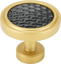 Spectra Waves knob in gold and black finishes 9002GB