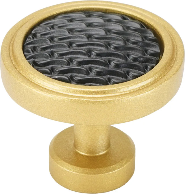 Spectra Waves knob in gold and black finishes 9002GB