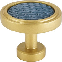 Spectra Waves knob in gold and blue titanium finishes 9002GBT