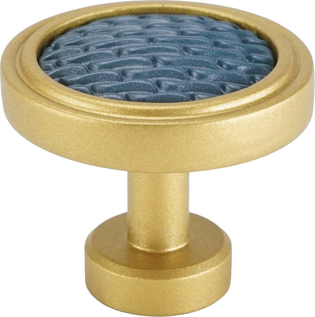 Spectra Waves knob in gold and blue titanium finishes 9002GBT