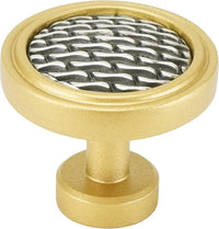 Spectra Waves knob in gold and chrome finishes 9002GC