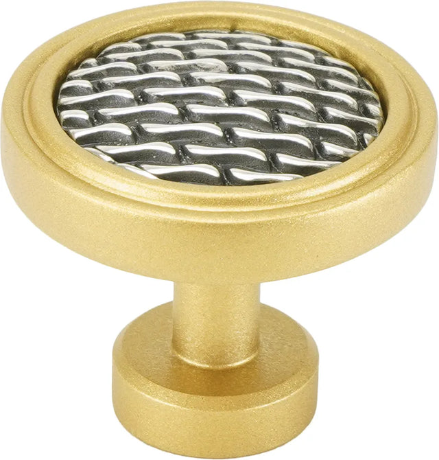 Spectra Waves knob in gold and chrome finishes 9002GC