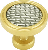 Spectra Waves knob in gold and satin finishes 9002GS