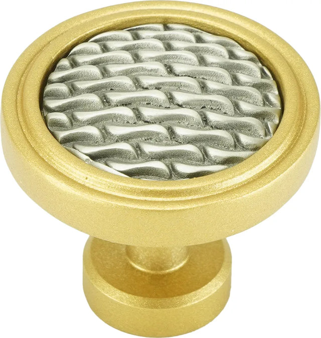 Spectra Waves knob in gold and satin finishes 9002GS