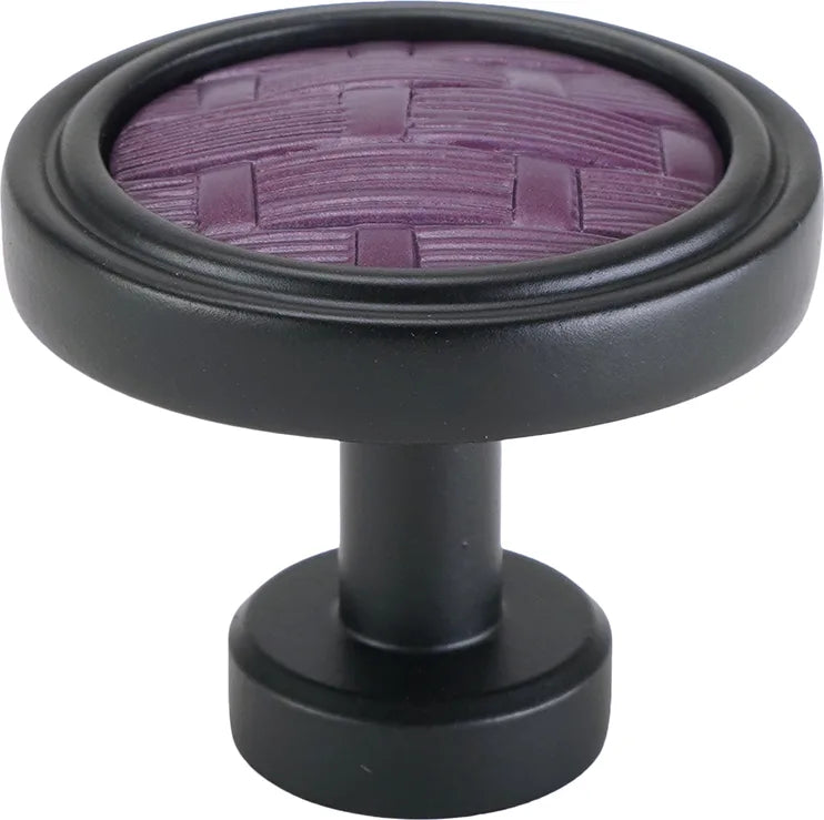 Spectra Weaves knob in black and black Cherry finishes 9003BBCY