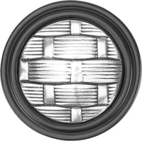 Spectra Weaves knob in black and chrome finishes 9003BC