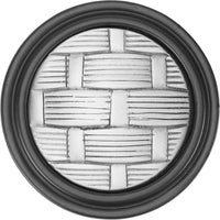 Spectra Weaves knob in black and satin finishes 9003BS