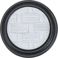 Spectra Weaves knob in black and white finishes 9003BW