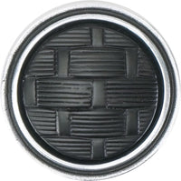 Spectra Weaves knob in chrome and black finishes 9003CB
