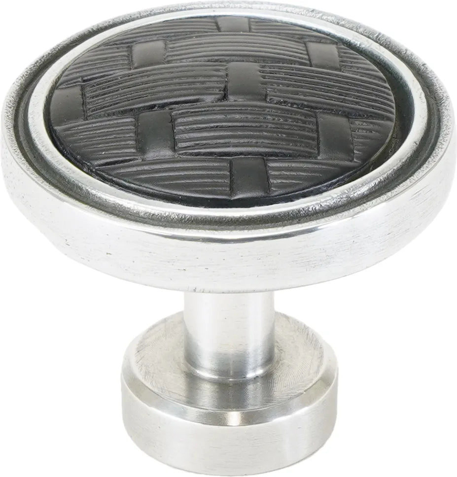 Spectra Weaves knob in chrome and black finishes 9003CB