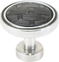 Spectra Weaves knob in chrome and black finishes 9003CB