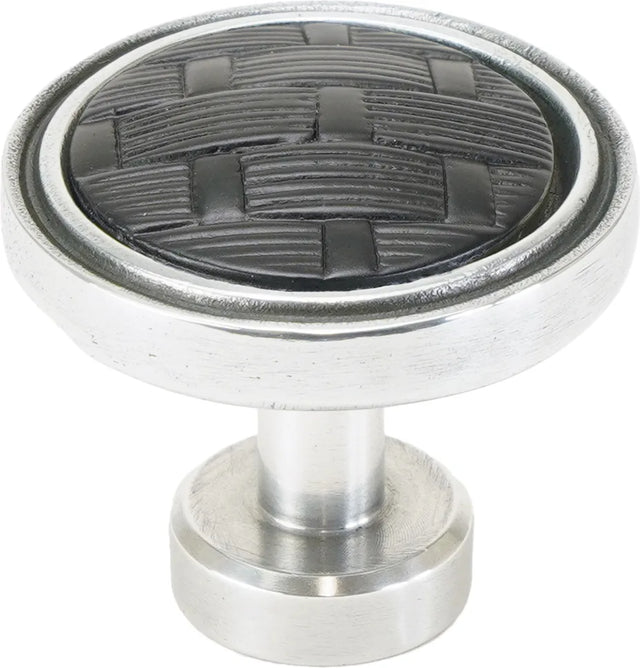 Spectra Weaves knob in chrome and black finishes 9003CB
