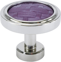 Spectra Weaves knob in chrome and black Cherry finishes 9003CBCY