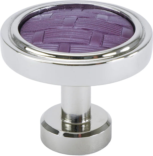 Spectra Weaves knob in chrome and black Cherry finishes 9003CBCY