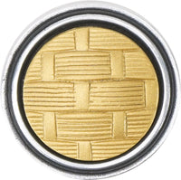 Spectra Weaves knob in chrome and gold finishes 9003CG