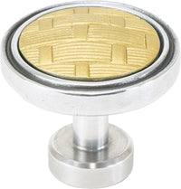 Spectra Weaves knob in chrome and gold finishes 9003CG
