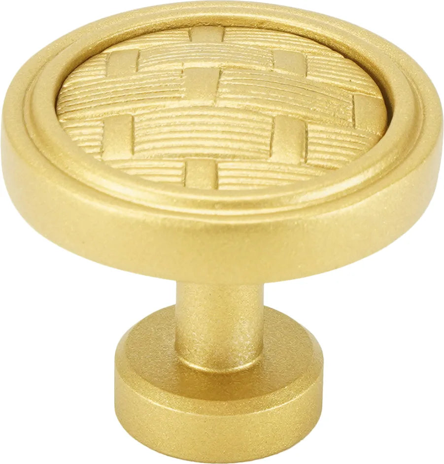 Spectra Weaves knob in gold finish 9003G