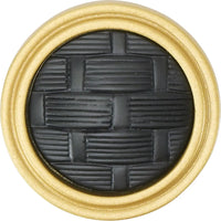 Spectra Weaves knob in gold and black finishes 9003GB