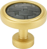 Spectra Weaves knob in gold and black finishes 9003GB